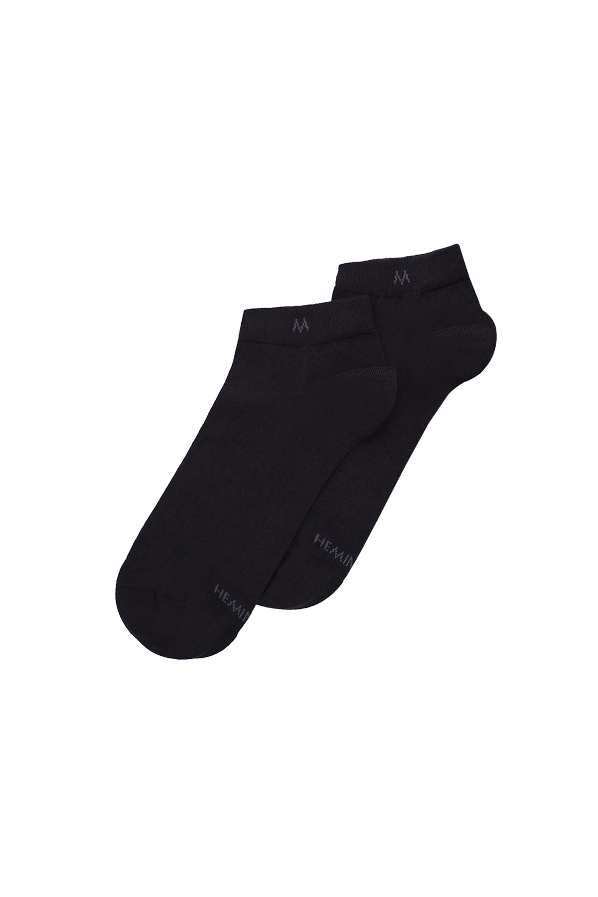 Pamuklu Siyah İkili Sneaker Çorap Seti