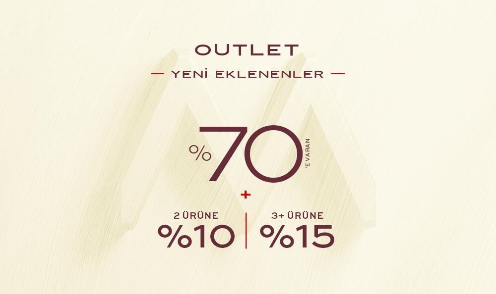 Outlet: %70'e Varana Ek 3 ve Üzeri Ürüne + %15 İndirim