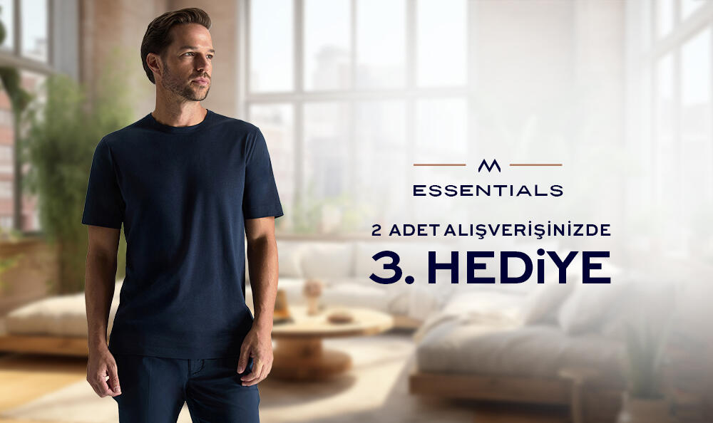 Essentials T-Shirt Modellerinde 2 Adet Alışverişinizde 3. Ürün Hediye