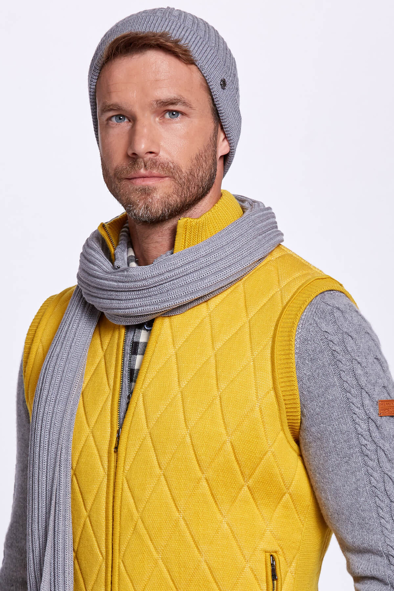 Hemington Açık Gri Merino Yün Su İtici Bere. 4 Hemington Açık Gri Merino Yün Su İtici Bere. 4