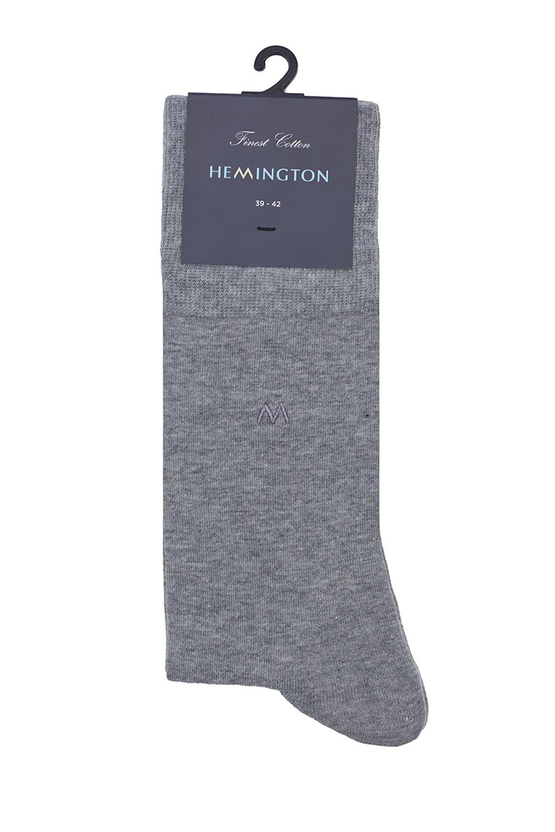 Hemington Açık Gri Pamuklu Çorap. 3