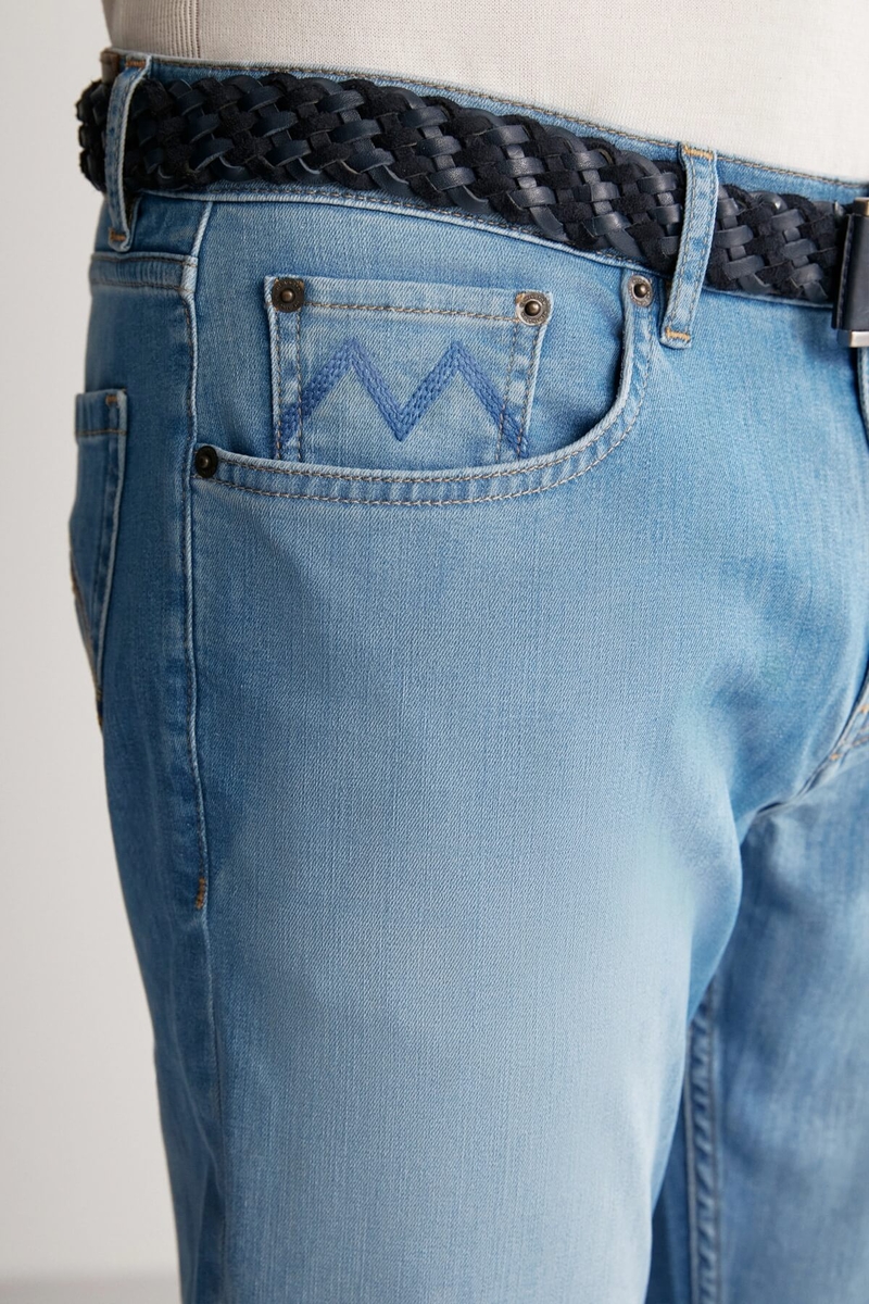Hemington Slim Fit Açık Mavi Denim Pantolon. 5