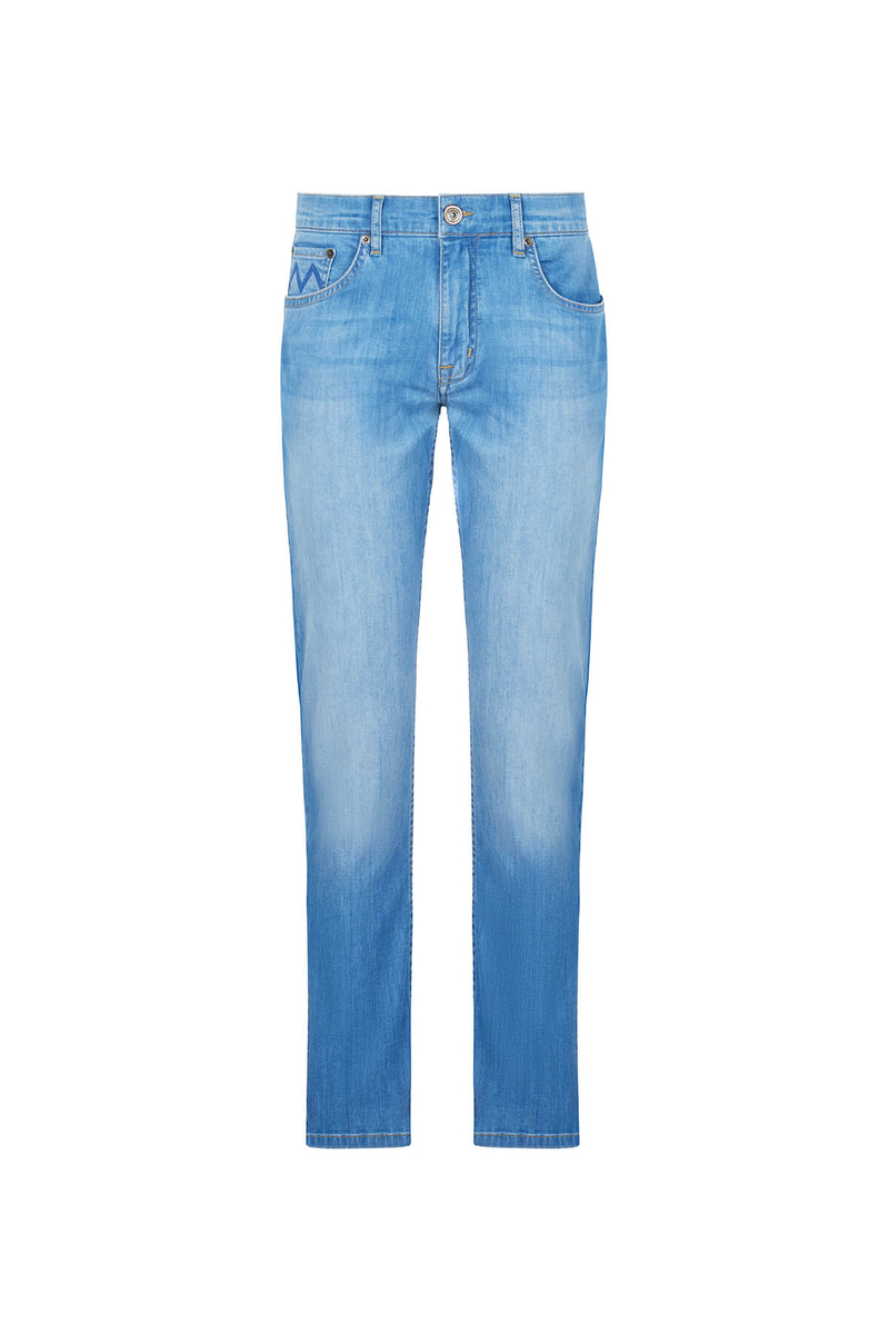 Hemington Slim Fit Açık Mavi Denim Pantolon. 8