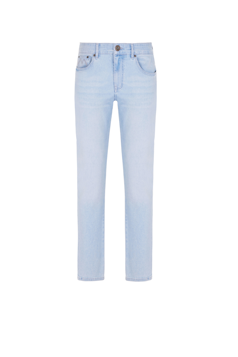 Hemington Açık Mavi Taşlama Slim Fit Denim Pantolon. 5