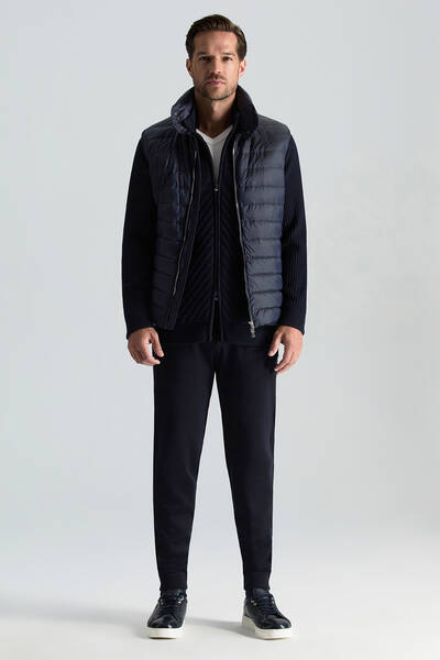 Lacivert Activewear Kaz Tüyü Şişme Yelek - Hemington