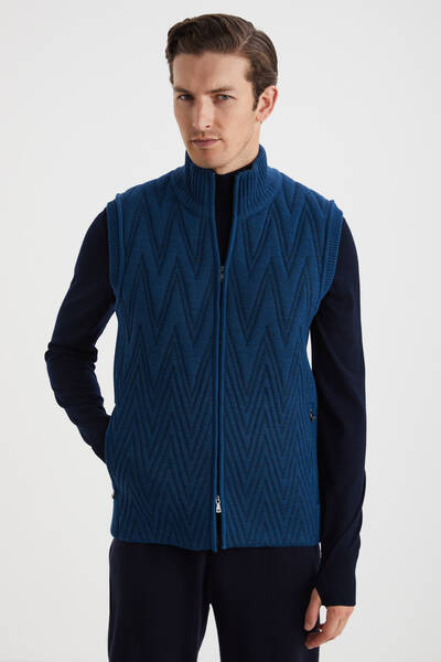 Activewear Merino Yün Yeşil Yelek
