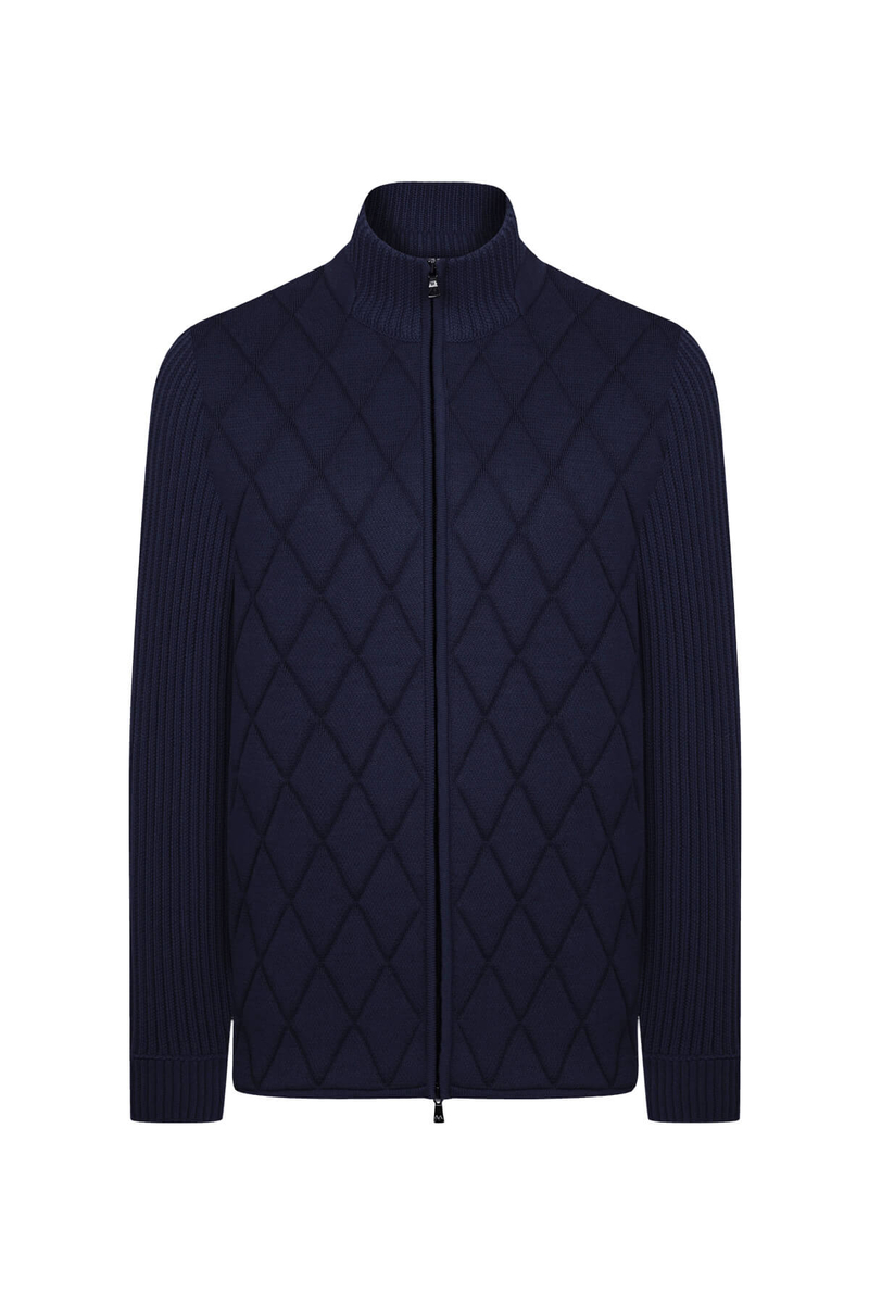 Hemington Baklava Desenli Merino Yün Activewear Lacivert Triko Mont. 9 Hemington Baklava Desenli Merino Yün Activewear Lacivert Triko Mont. 9