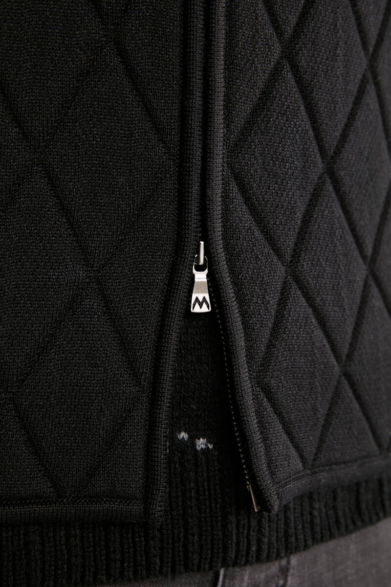 Hemington Baklava Desenli Merino Yün Activewear Siyah Triko Mont. 8 Hemington Baklava Desenli Merino Yün Activewear Siyah Triko Mont. 8