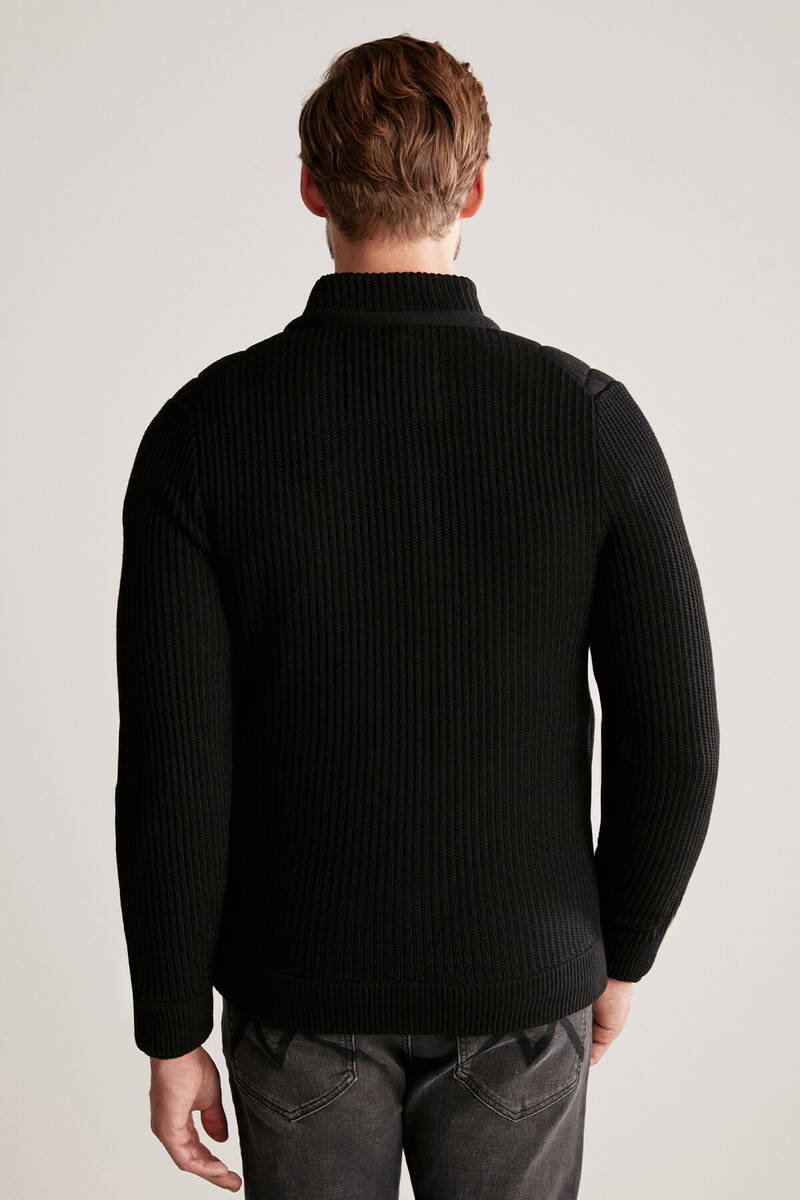 Hemington Baklava Desenli Merino Yün Activewear Siyah Triko Mont. 6 Hemington Baklava Desenli Merino Yün Activewear Siyah Triko Mont. 6