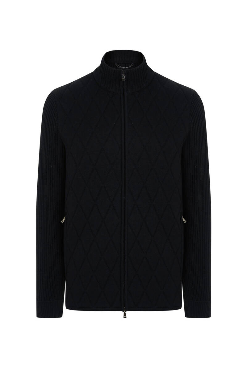 Hemington Baklava Desenli Merino Yün Activewear Siyah Triko Mont. 9 Hemington Baklava Desenli Merino Yün Activewear Siyah Triko Mont. 9
