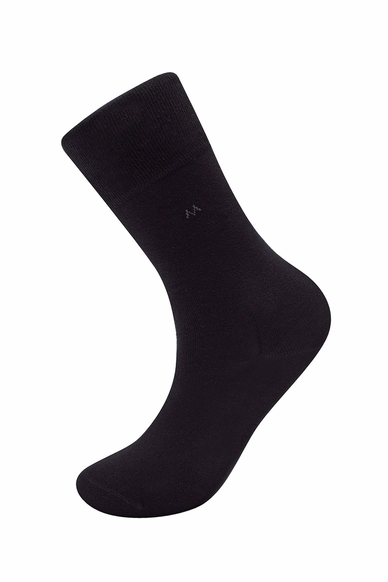 Hemington Baklava Desenli Siyah Pamuk İkili Çorap Seti. 3