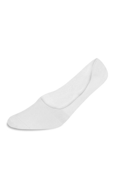 Bambu Karışımlı Beyaz Loafer Çorap