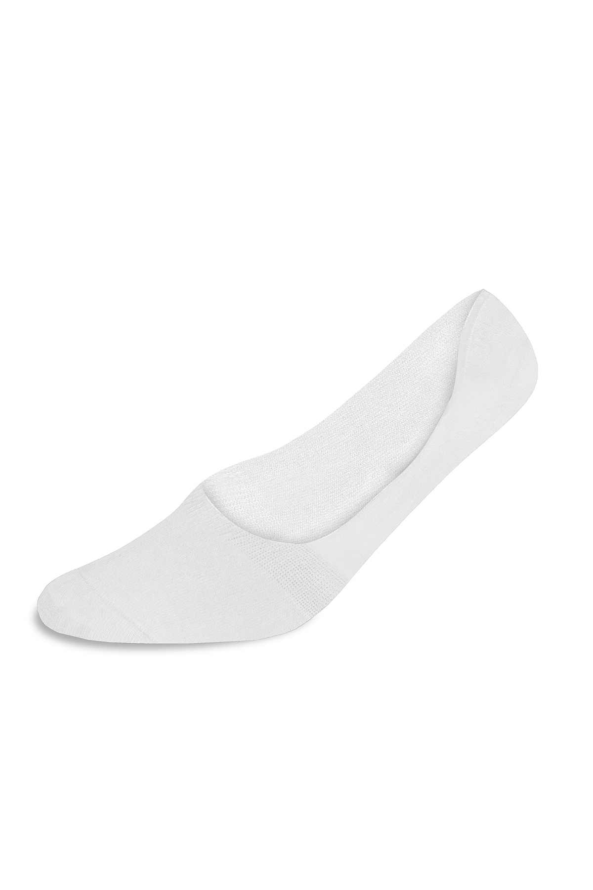 Bambu Karışımlı Görünmez Beyaz Çorap