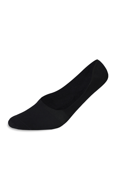 Bambu Karışımlı Siyah Loafer Çorap