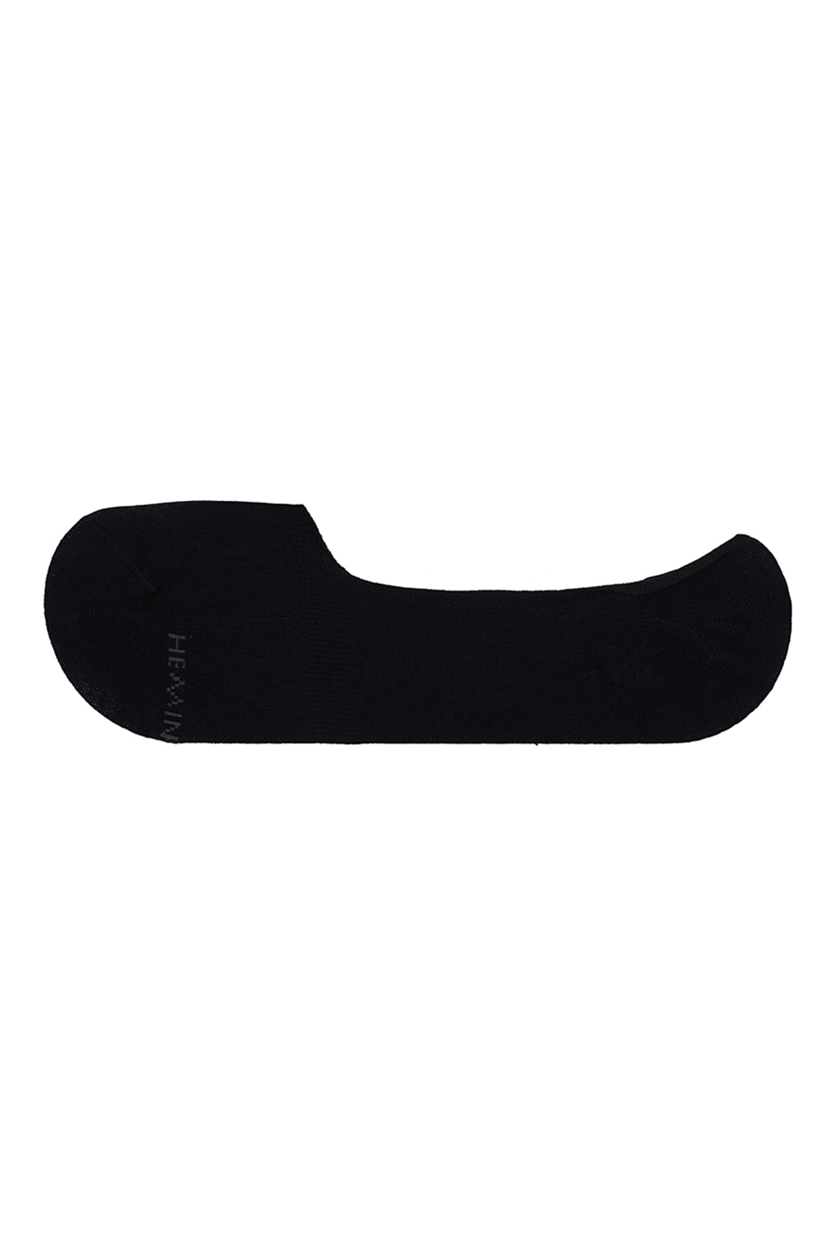Bambu Karışımlı Siyah Loafer Çorap