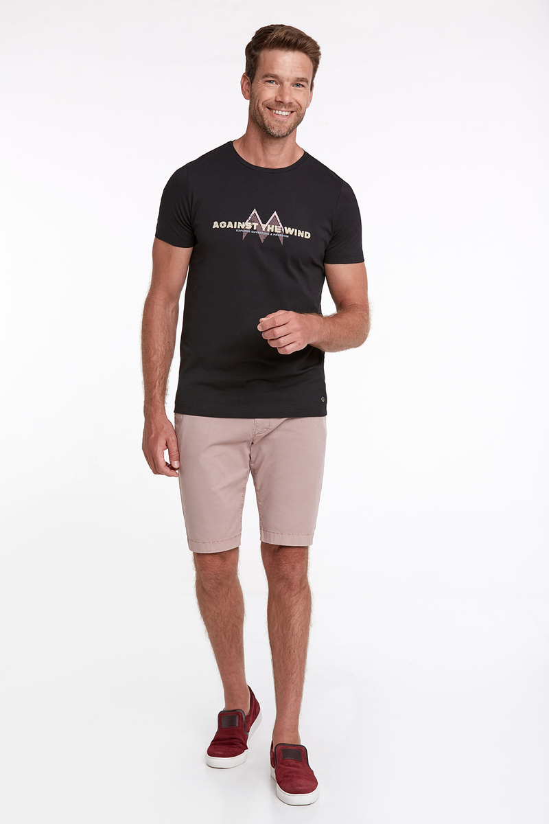 Hemington Baskı Logolu Siyah Bisiklet Yaka T-Shirt. 2 Hemington Baskı Logolu Siyah Bisiklet Yaka T-Shirt. 2