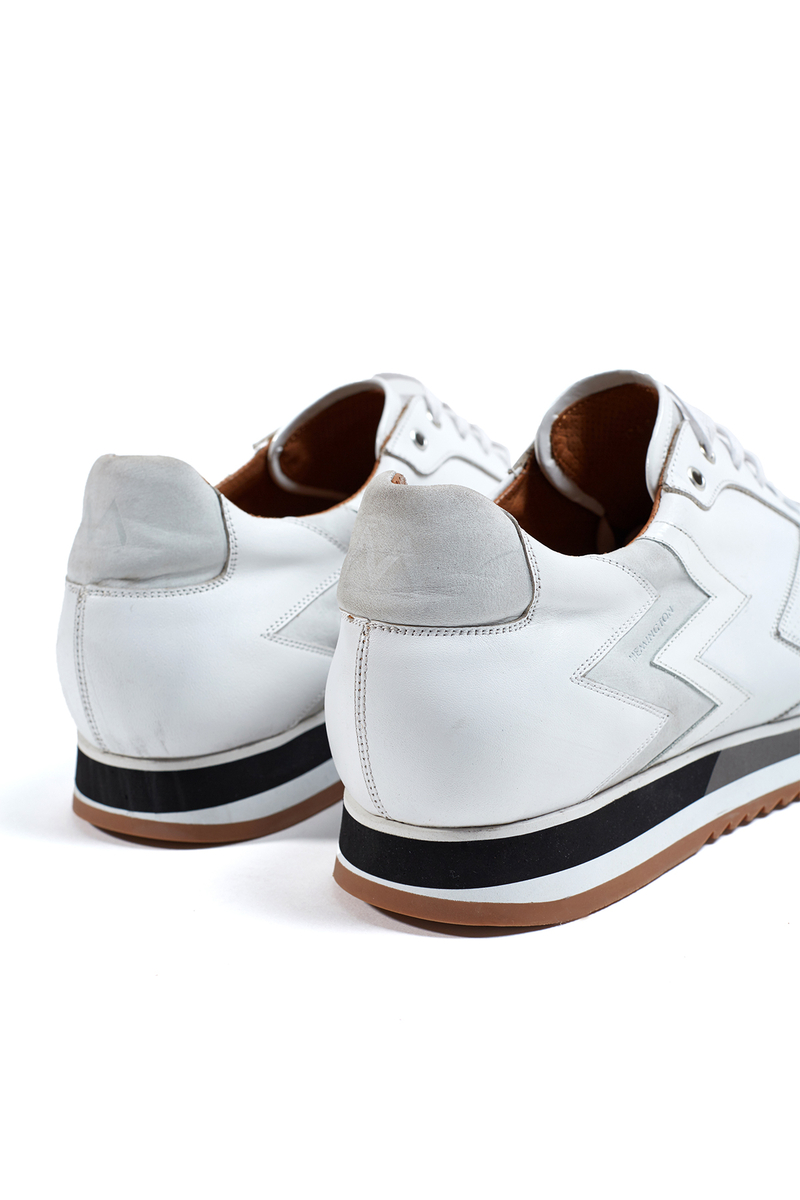 Hemington Beyaz Deri Sneakers. 4