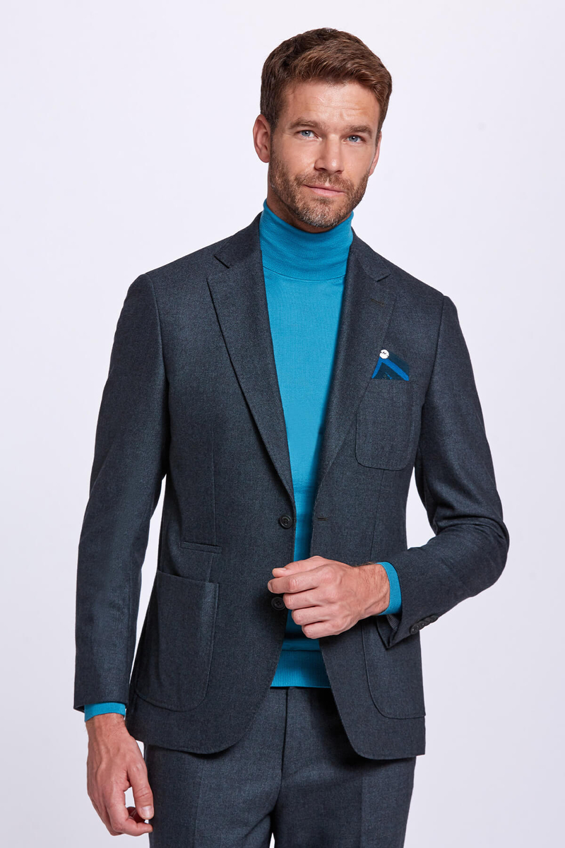 Hemington Boğazlı Slim Fit Zümrüt Yeşili Merino Yün Triko. 5 Hemington Boğazlı Slim Fit Zümrüt Yeşili Merino Yün Triko. 5