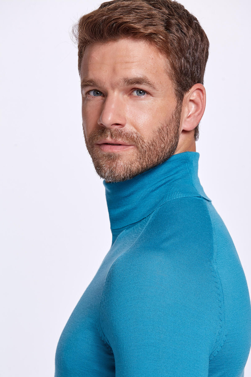 Hemington Boğazlı Slim Fit Zümrüt Yeşili Merino Yün Triko. 7 Hemington Boğazlı Slim Fit Zümrüt Yeşili Merino Yün Triko. 7