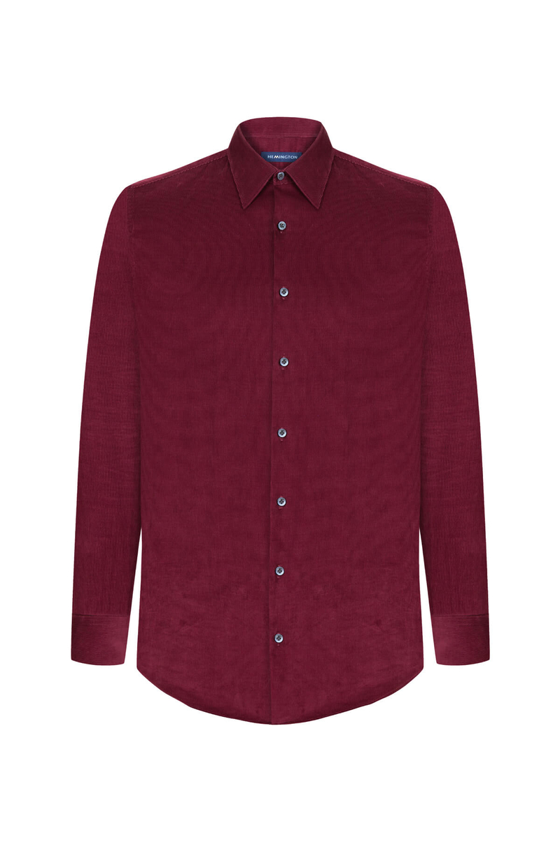 Hemington Bordo Kadife Gömlek. 7 Hemington Bordo Kadife Gömlek. 7