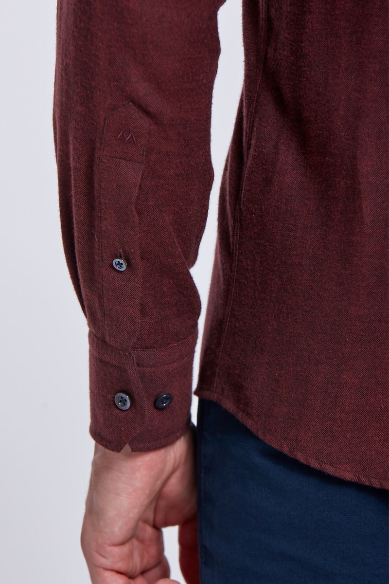 Hemington Bordo Slim Fit Spor Gömlek. 7 Hemington Bordo Slim Fit Spor Gömlek. 7
