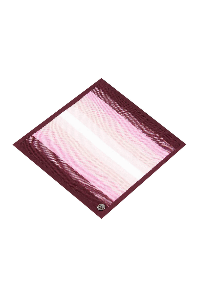 Hemington Çizgi Desenli Pembe Beyaz Örgü Mendil. 1 Hemington Çizgi Desenli Pembe Beyaz Örgü Mendil. 1