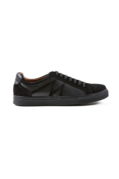 Siyah Deri Sneakers