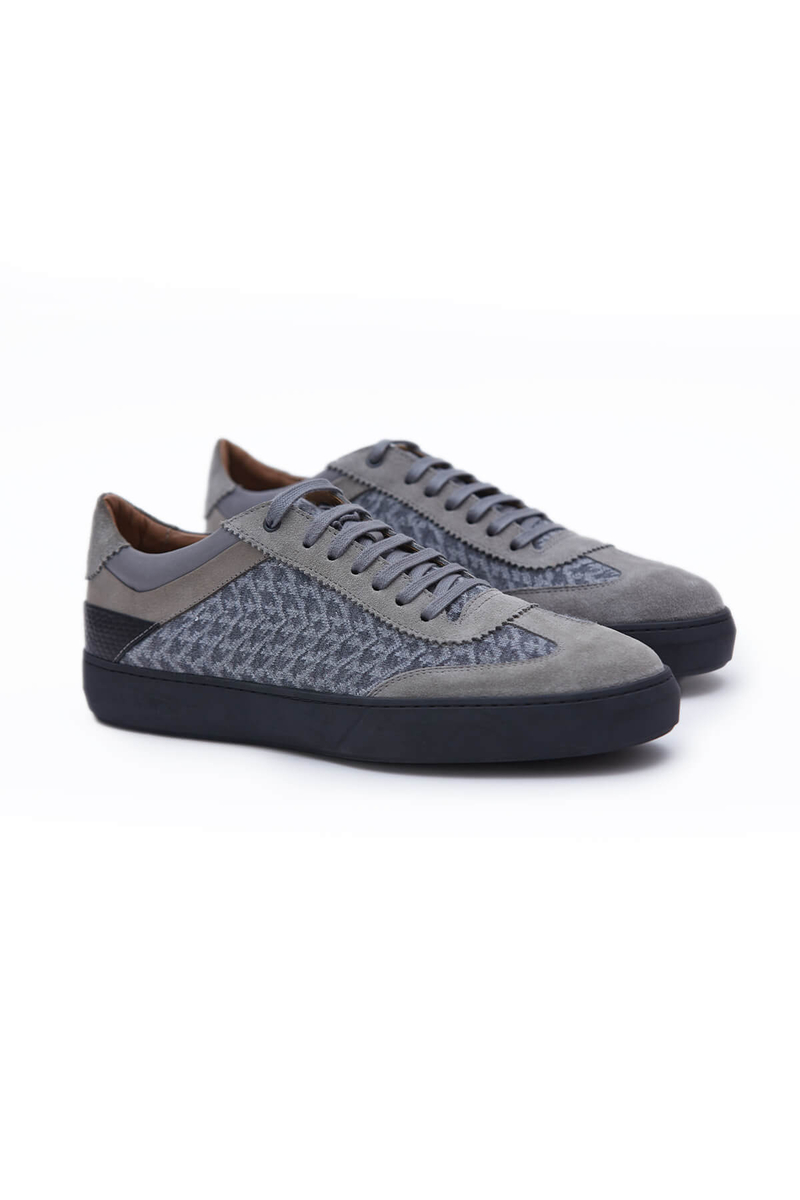 Hemington Desenli Açık Gri Triko Sneaker. 3 Hemington Desenli Açık Gri Triko Sneaker. 3