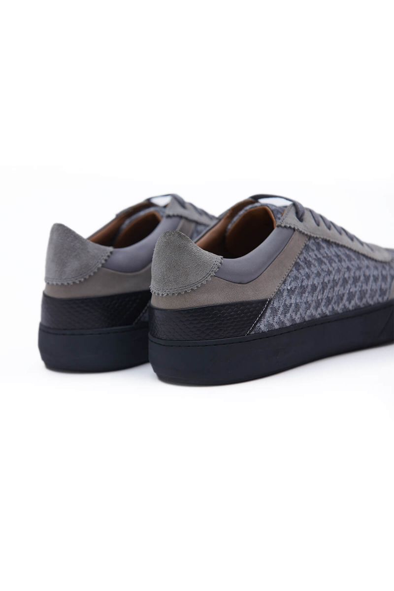 Hemington Desenli Açık Gri Triko Sneaker. 4 Hemington Desenli Açık Gri Triko Sneaker. 4