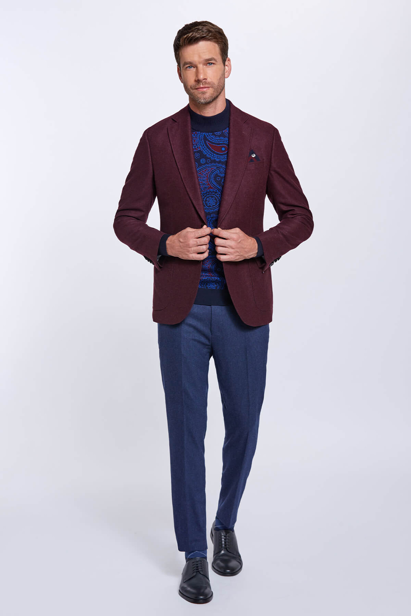 Hemington Desenli Balıkçı Yaka Merino Yün Lacivert Triko. 6 Hemington Desenli Balıkçı Yaka Merino Yün Lacivert Triko. 6