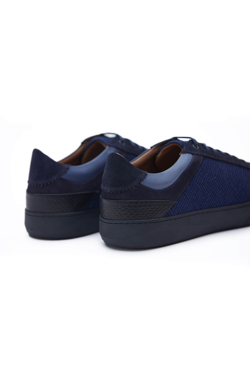 Hemington Desenli Lacivert Triko Sneaker. 4