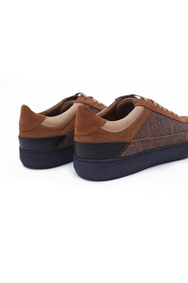 Hemington Desenli Tütün Rengi Triko Sneaker. 4 Hemington Desenli Tütün Rengi Triko Sneaker. 4