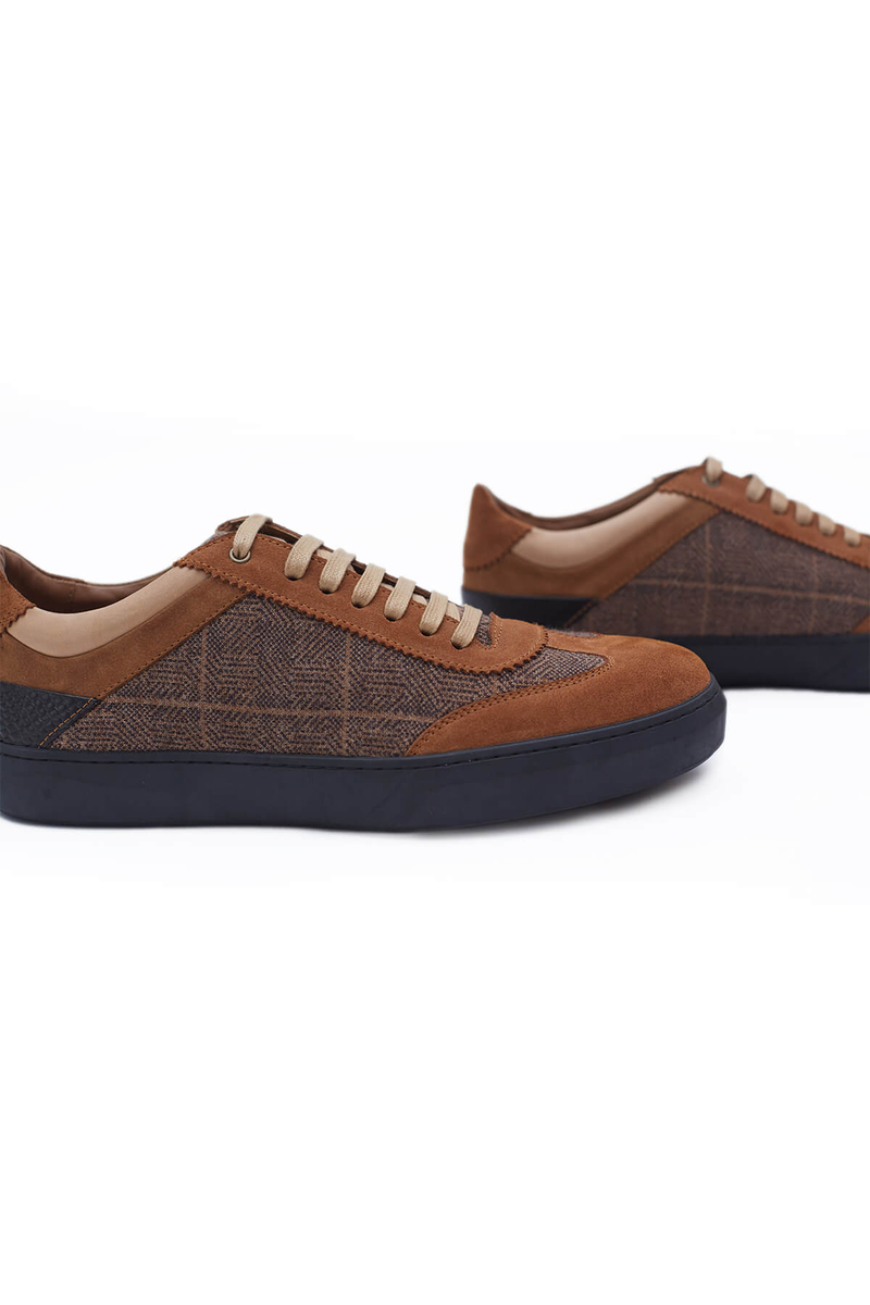 Hemington Desenli Tütün Rengi Triko Sneaker. 5 Hemington Desenli Tütün Rengi Triko Sneaker. 5