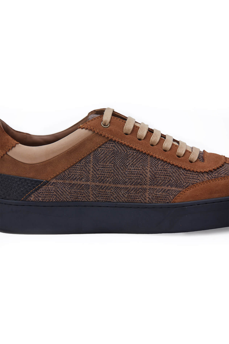 Hemington Desenli Tütün Rengi Triko Sneaker. 6 Hemington Desenli Tütün Rengi Triko Sneaker. 6