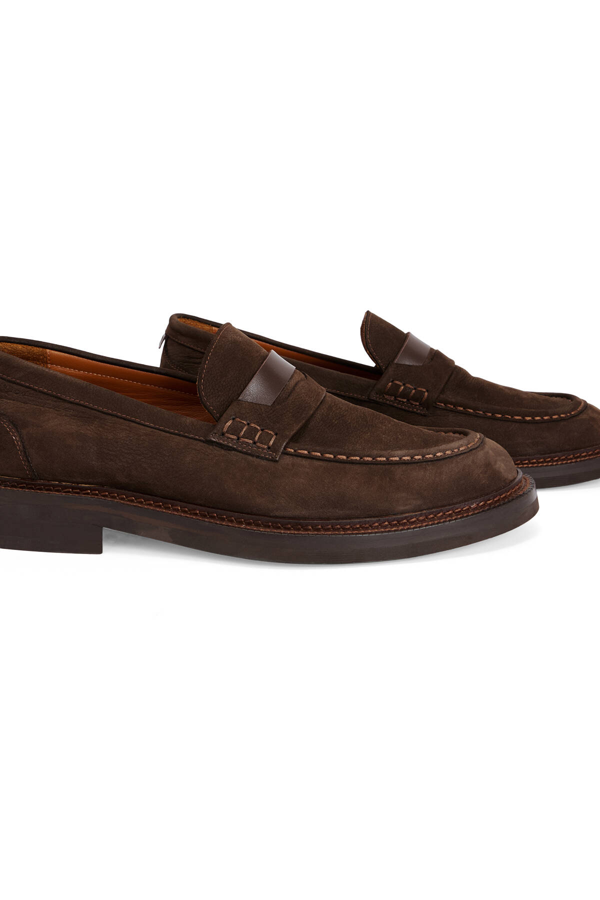 Doğal Deri Koyu Kahverengi Loafer