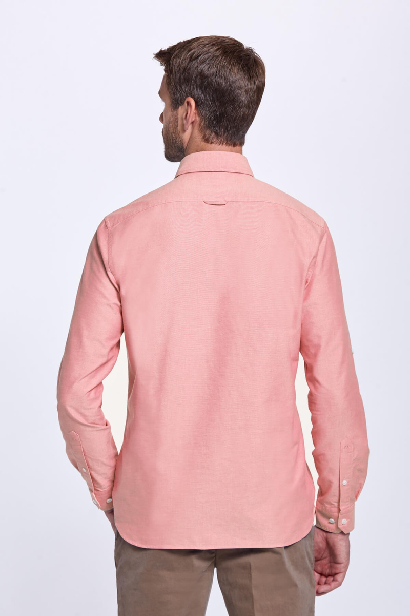 Hemington Düğmeli Yaka Pembe Saf Pamuk Gömlek. 7 Hemington Düğmeli Yaka Pembe Saf Pamuk Gömlek. 7