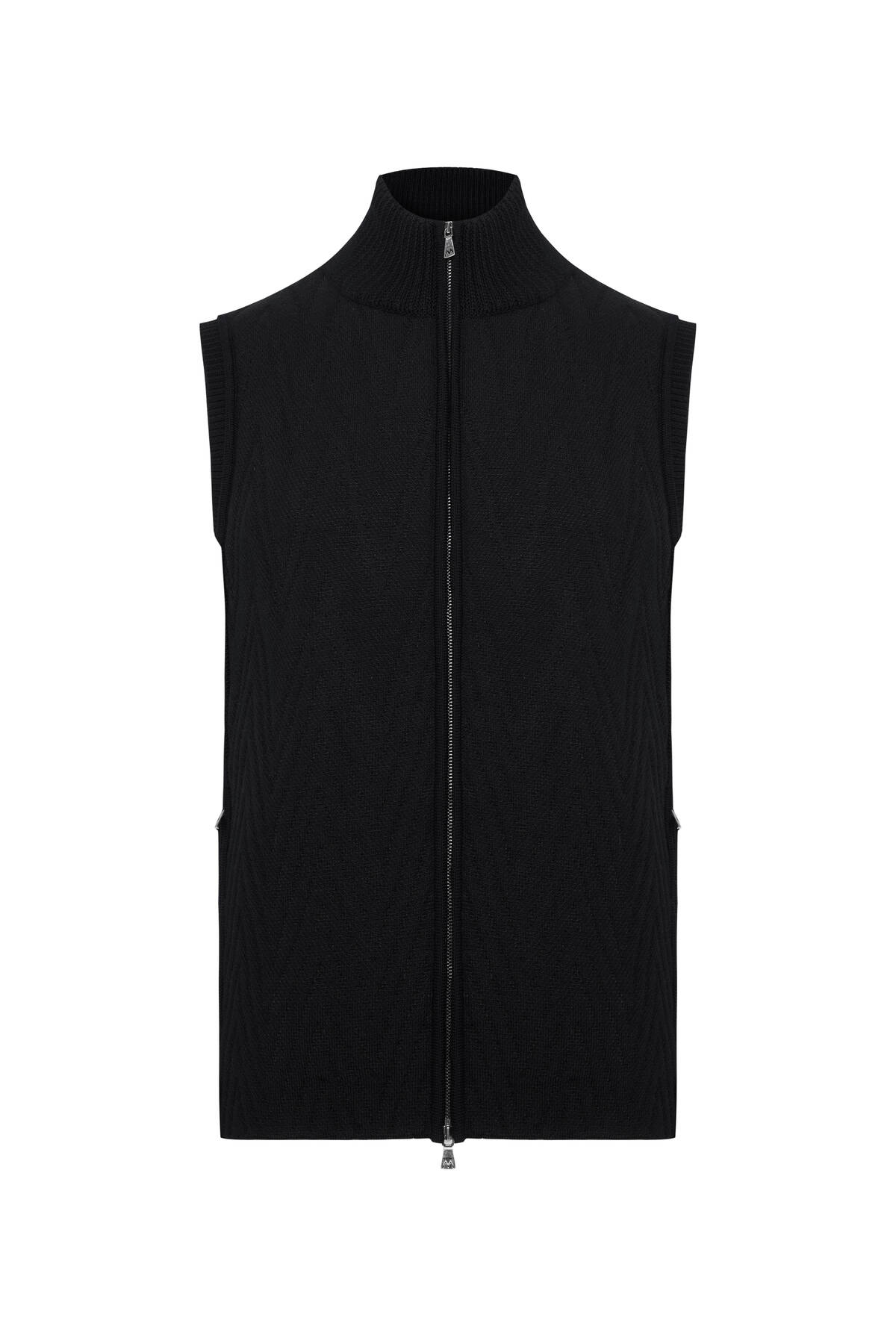 Ekru Activewear Merino Yün Siyah Yelek