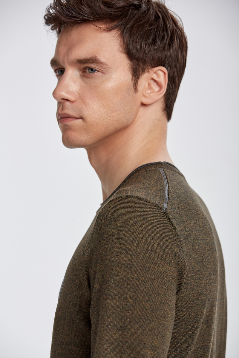 Hemington Extrafine Merino Koyu Yeşil Logolu Loungewear Triko. 6 Hemington Extrafine Merino Koyu Yeşil Logolu Loungewear Triko. 6