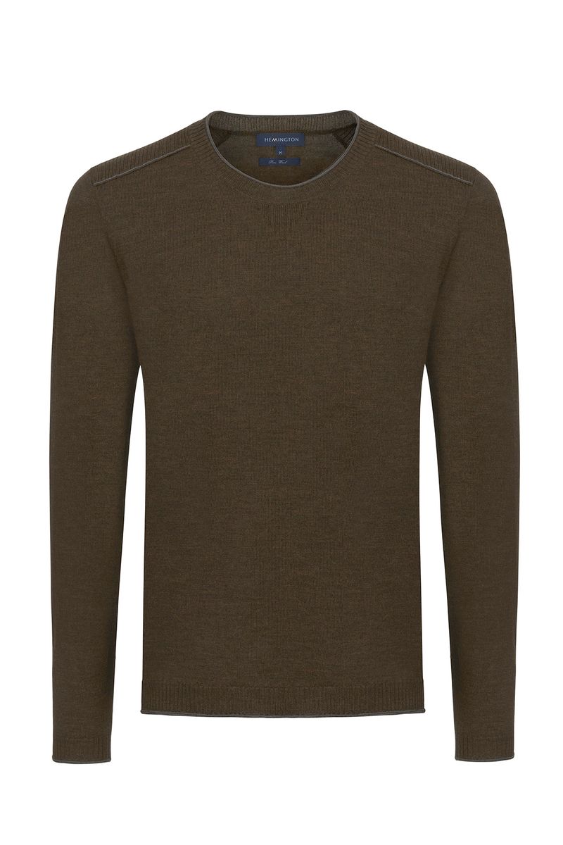 Hemington Extrafine Merino Yeşil Loungewear Triko. 7