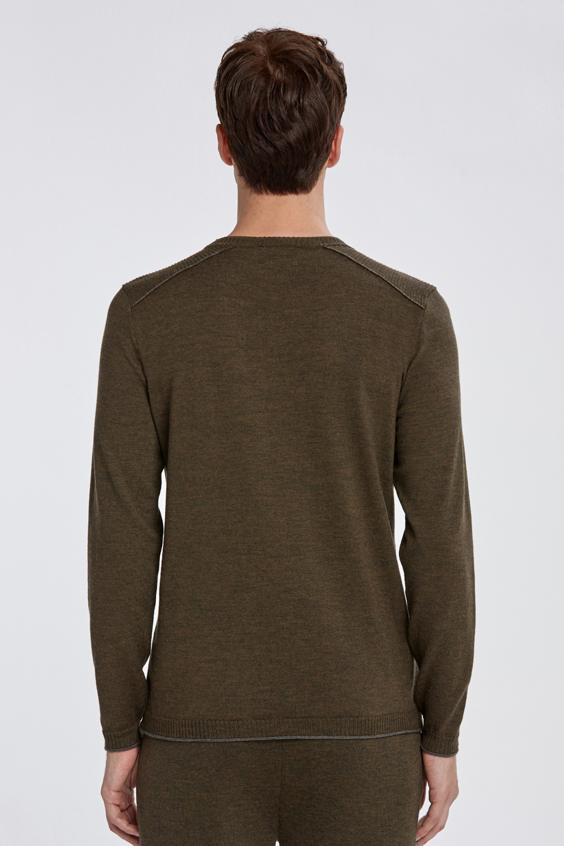Hemington Extrafine Merino Yeşil Loungewear Triko. 3 Hemington Extrafine Merino Yeşil Loungewear Triko. 3