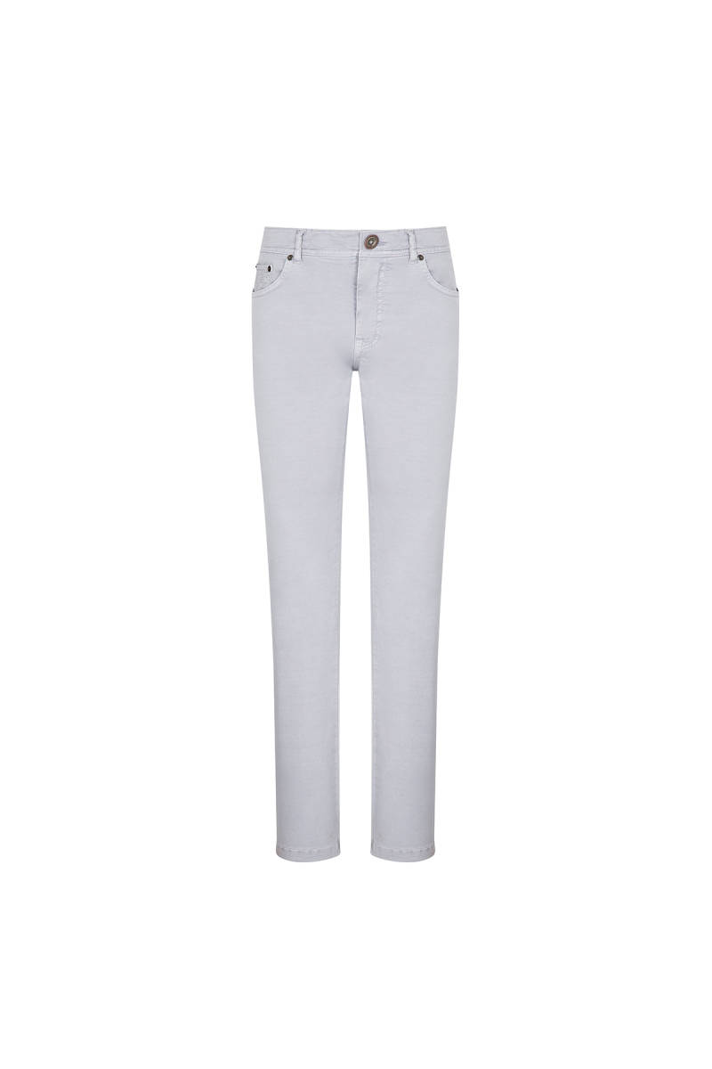 Hemington Slim Fit 5 Cep Açık Gri Yazlık Pantolon. 8 Hemington Slim Fit 5 Cep Açık Gri Yazlık Pantolon. 8