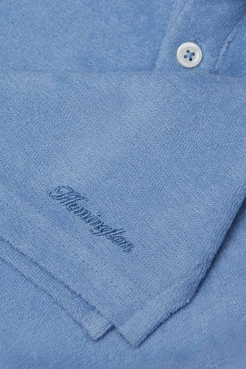 Hemington Havlu Kumaş Mavi Polo Yaka Çocuk T-Shirt. 3