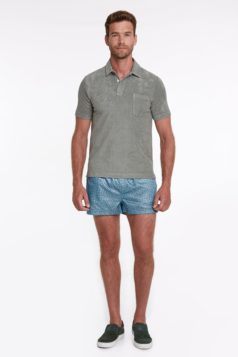 Hemington Havlu Kumaş Haki Polo Yaka T-Shirt. 2 Hemington Havlu Kumaş Haki Polo Yaka T-Shirt. 2