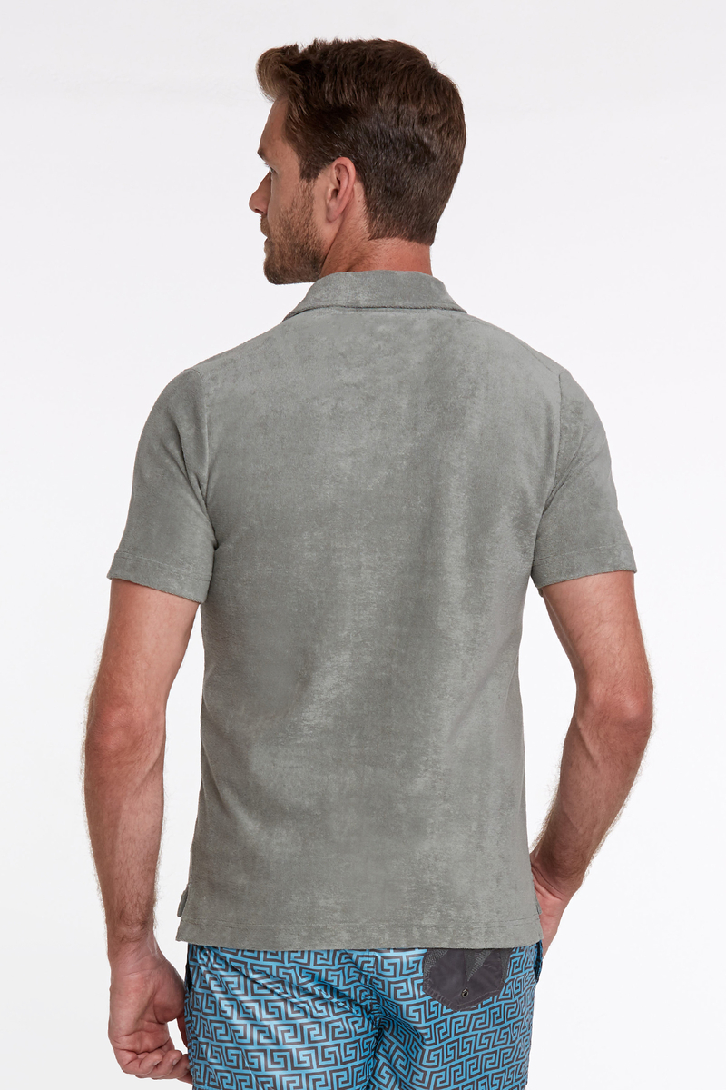 Hemington Havlu Kumaş Haki Polo Yaka T-Shirt. 4 Hemington Havlu Kumaş Haki Polo Yaka T-Shirt. 4