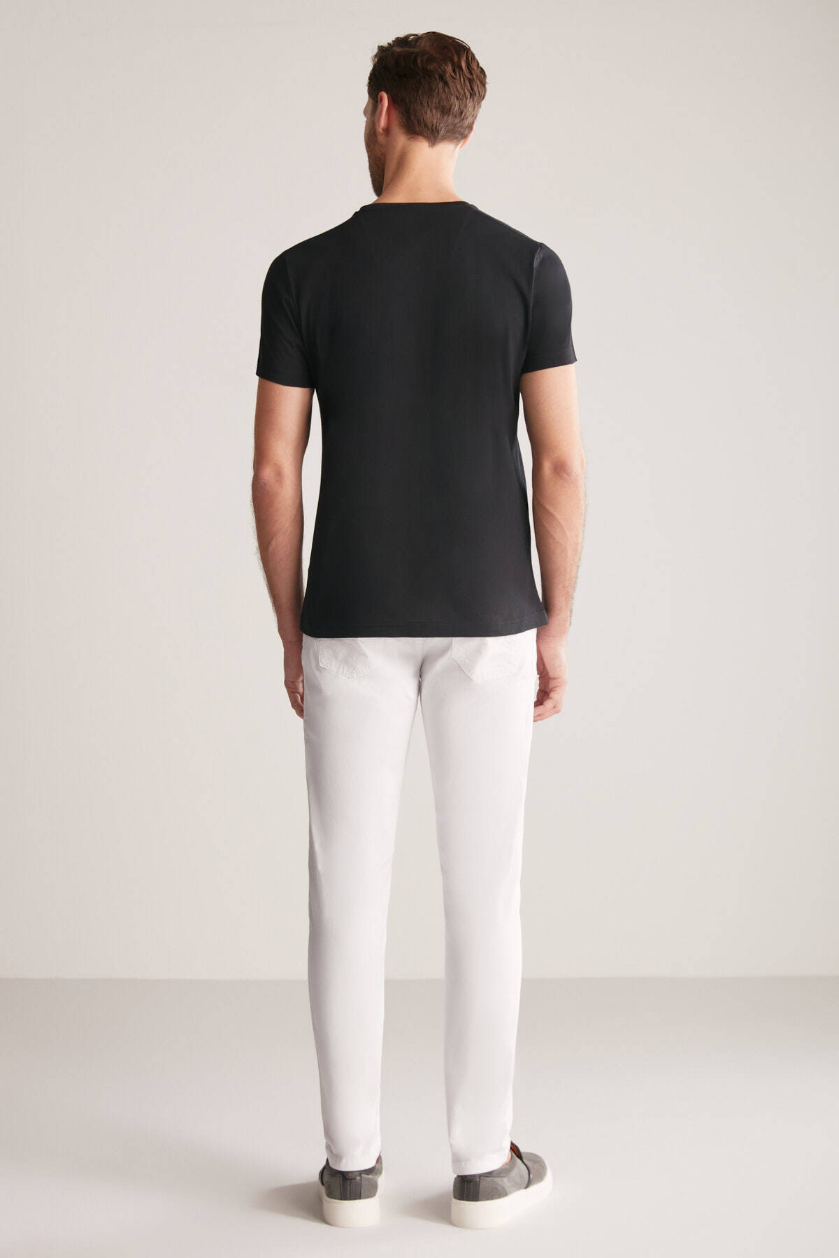 Hemington Kabartma Baskılı Siyah Pima Pamuk T-Shirt