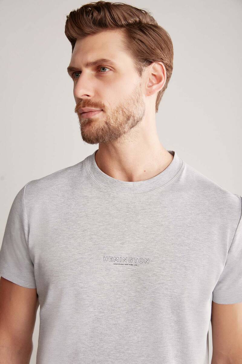 T shirt long gris shop