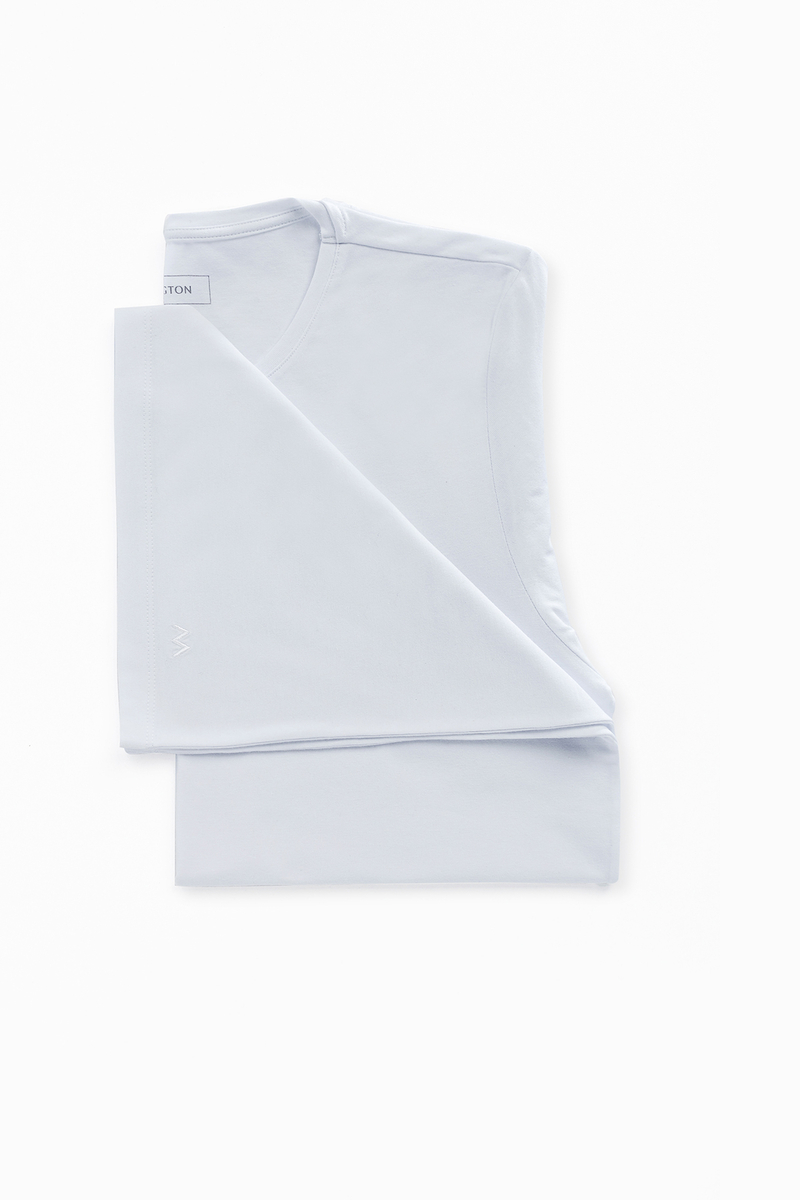 Hemington Gri-Beyaz İkili İç Giyim T-Shirt Seti. 4