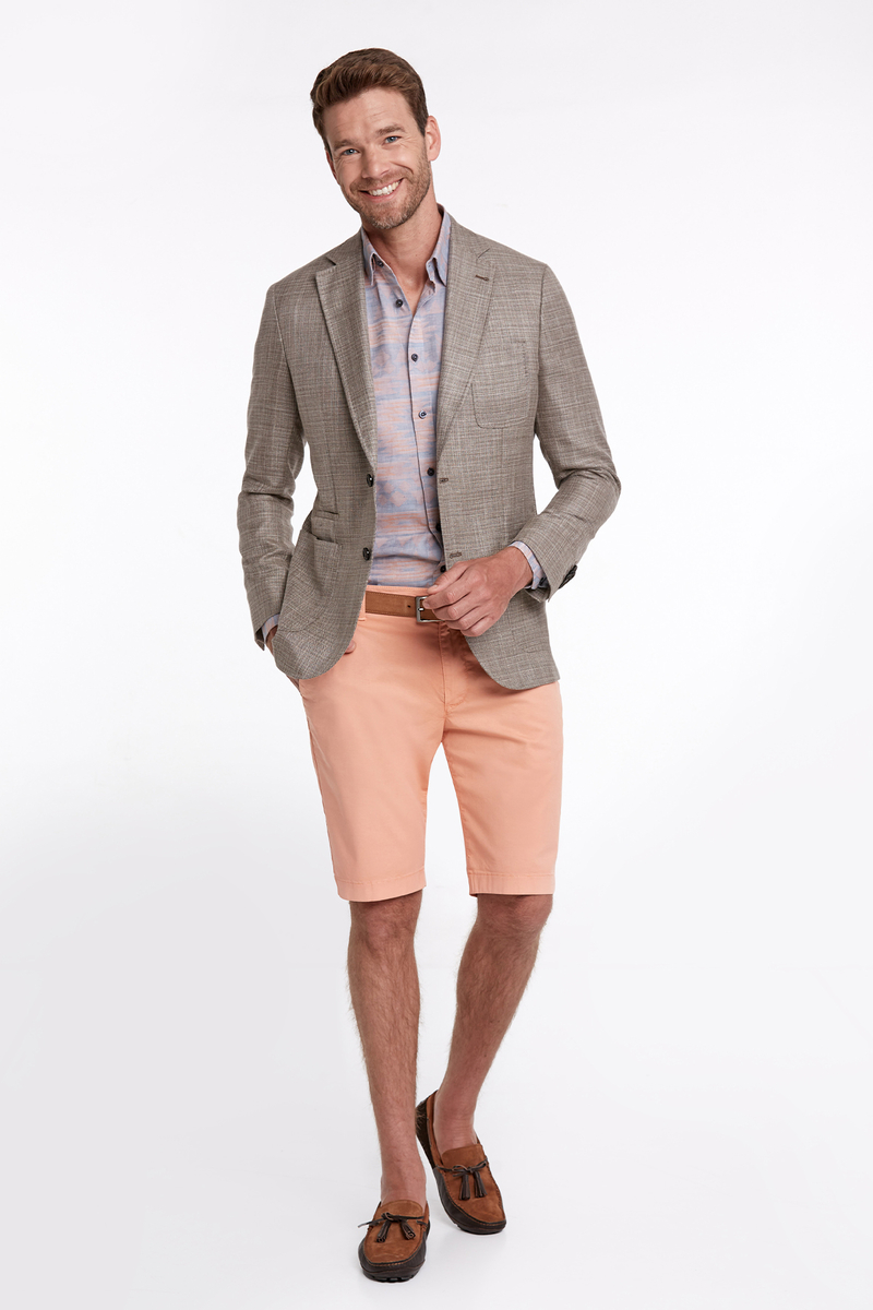 Hemington Keten-İpek Karışımlı Kum Rengi Yazlık Blazer Ceket. 2 Hemington Keten-İpek Karışımlı Kum Rengi Yazlık Blazer Ceket. 2