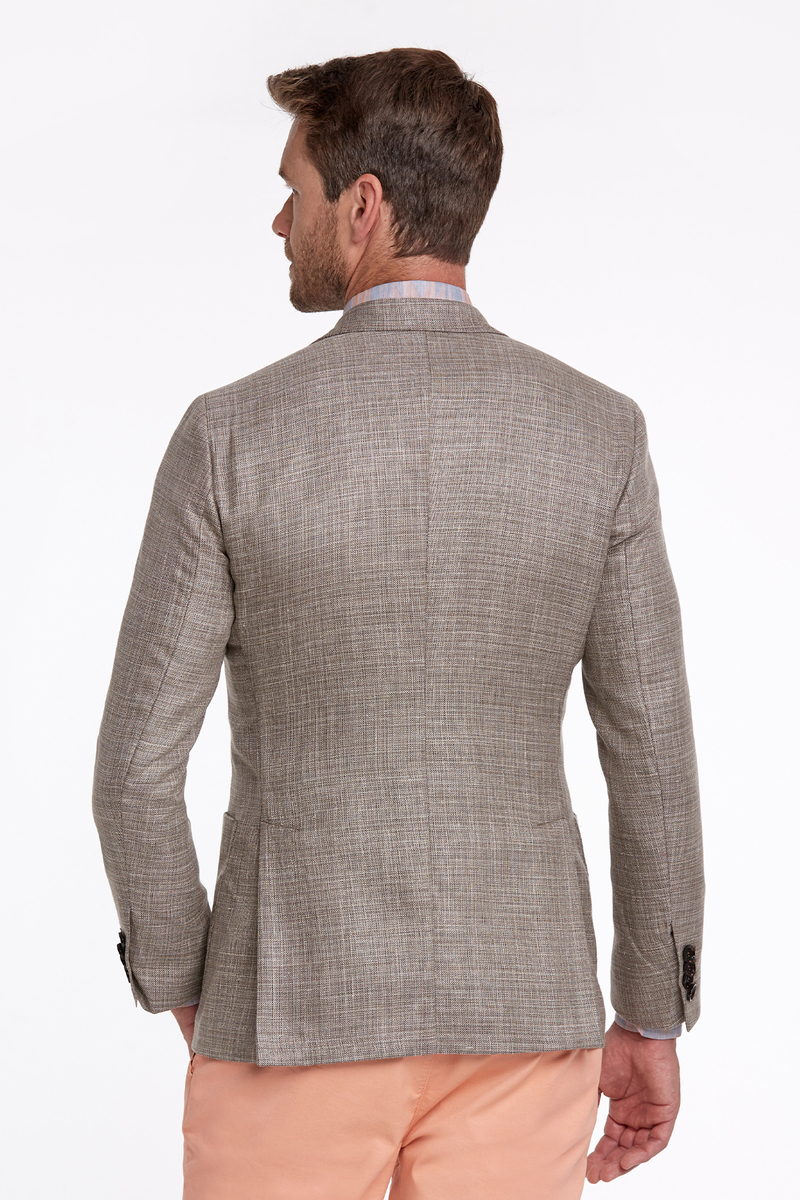 Hemington Keten-İpek Karışımlı Kum Rengi Yazlık Blazer Ceket. 4 Hemington Keten-İpek Karışımlı Kum Rengi Yazlık Blazer Ceket. 4
