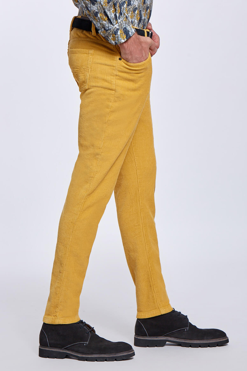 Hemington Kadife Sarı 5 Cep Pantolon. 3
